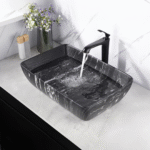 Aquazen vasque à poser noir blanc – Image 3