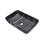 Aquazen vasque à poser noir blanc – Image 4