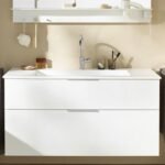 BK meuble suspendu 80cm 2 tir blanc