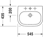 D-code Duravit vasque encastre BL 54,5x43,5 CE – Image 2
