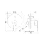 Mitigeur baignoire encastré chrome genebre K8 – Image 2