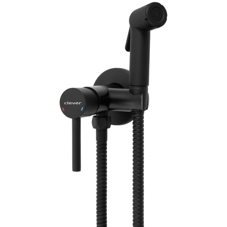 Douchette WC Encastrable Noir Mat Clever