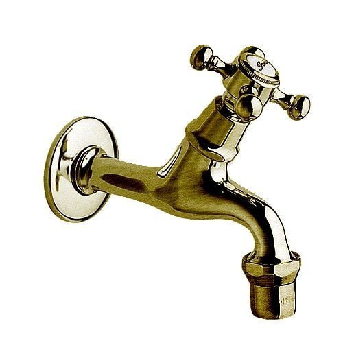 Robinet de cuisine mural Rovski Doré