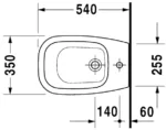 Bidet à poser normal D-code Duravit – Image 2