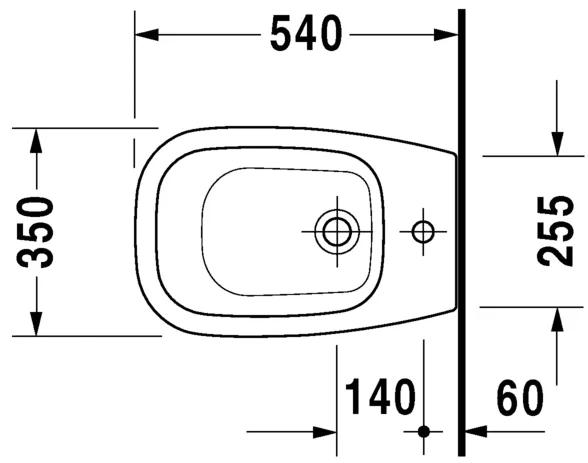 Bidet à poser normal D-code Duravit – Image 2