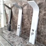 Colonne de douche Hydromassage en Aluminium Argent ALBA – Image 2