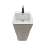 Lavabo Colonne Carré Blanc (Monolithe)