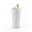 Lavabo Colonne Rond Blanc (Forme Tubulaire)