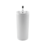 Lavabo Colonne Rond Cannelé 40x40 cm