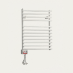 Sèche-serviette 80x50cm électrique blanc Orona 400w plat vue avant