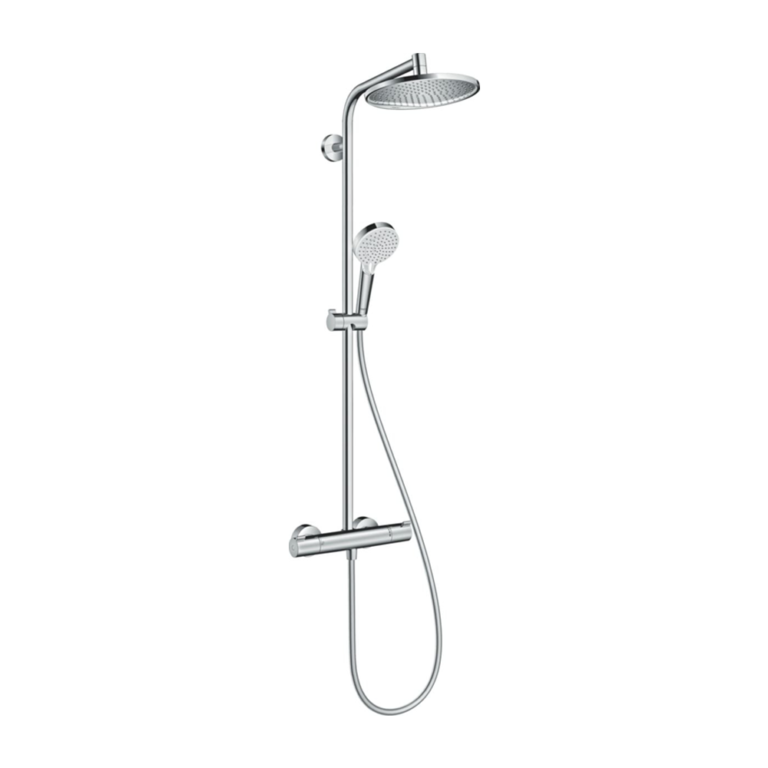 Colonne de douche mitigeur thermostatique Hansgrohe (Réf : 27268000) : Le système complet pour une douche d'exception chez SBA
