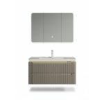 Meuble salle de bain kaki PVC Baldini