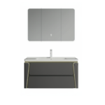 Meuble suspendu gris PVC Baldini