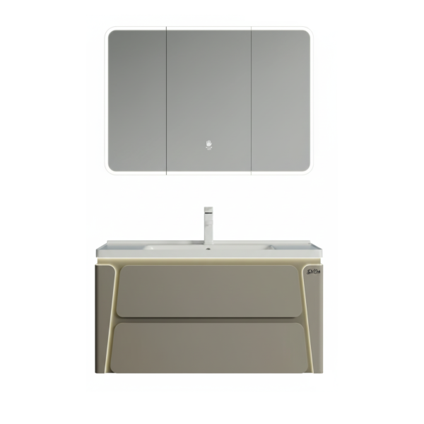 Meuble suspendu kaki PVC Baldini (Réf: 3116) chez SBA – Sanitaire Benraiss Amine