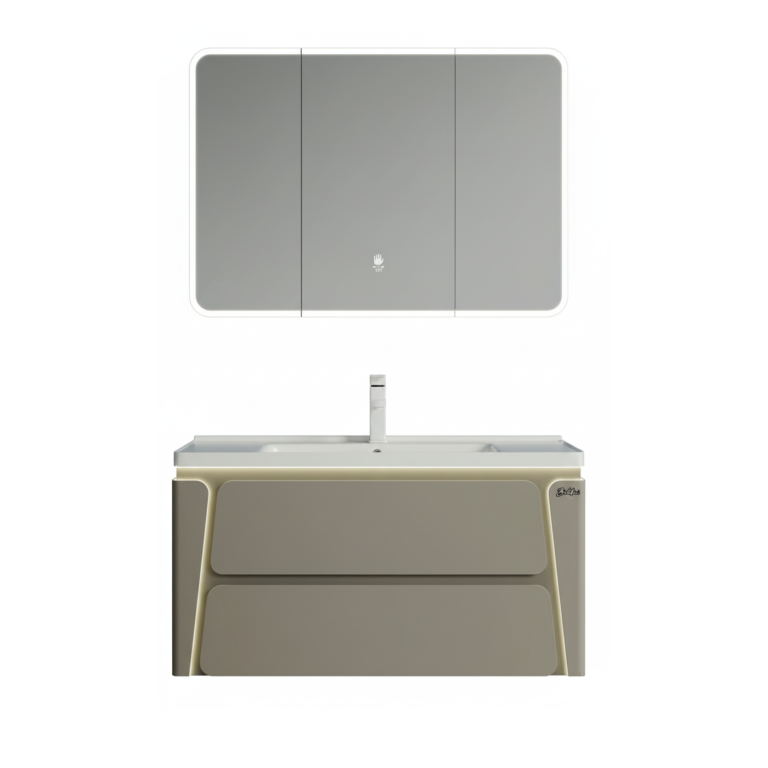 Meuble suspendu kaki PVC Baldini (Réf: 3116) chez SBA – Sanitaire Benraiss Amine