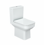 Bloc wc blanc Cerastyle Noura complet à poser abattant amortissable