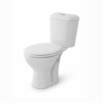 Bloc WC Odyssée Arena complet blanc, cuvette à poser design moderne