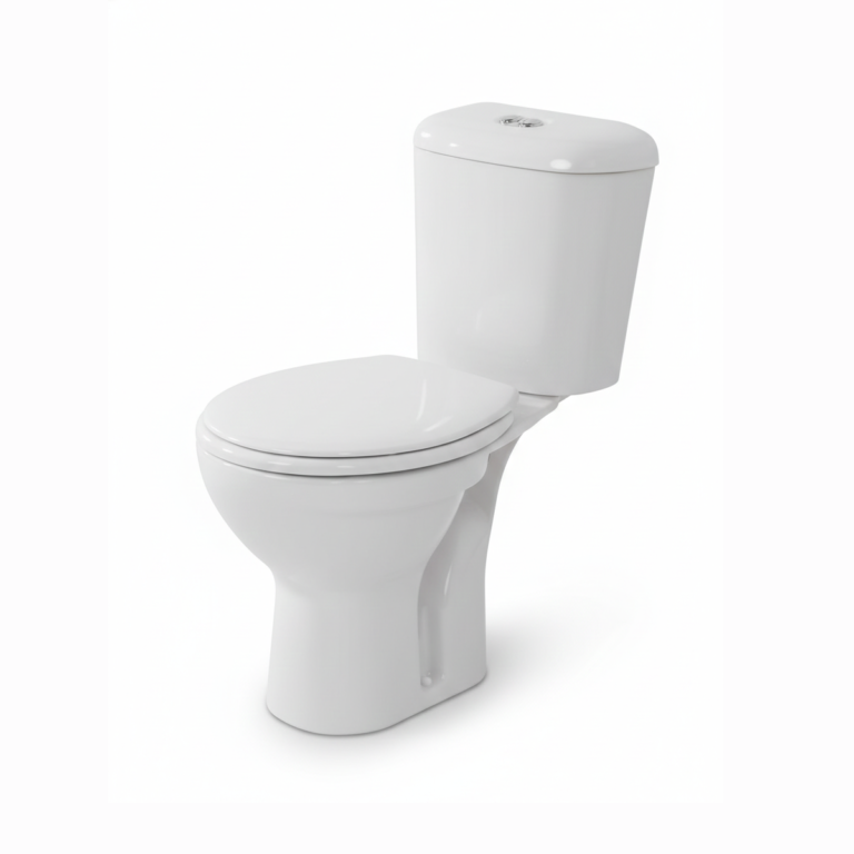 Bloc WC Odyssée Arena complet blanc, cuvette à poser design moderne