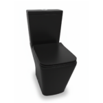 Bloc WC carré noir TESSO à poser céramique forme P1101N
