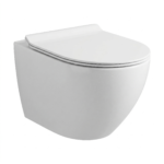 Cuvette suspendue ovale Tesso TS5003B, WC suspendu design ovale Tesso Marrakech, sanitaire suspendu luxe SBA Benraiss Amine.