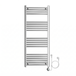 Sèche serviette électrique 120x50 700W chromé Medicare, radiateur salle de bain SBA Marrakech, thermostat numérique sèche-serviettes Medicare.