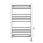 Sèche serviette électrique 80X50 400W chromée Medicare, radiateur de salle de bain chrome SBA Marrakech, thermostat numérique sèche-serviettes Medicare.