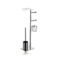 BALDINI PORTE BALAI ET PORTE PAPIER ROND CHROME