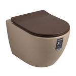 Cuvette suspendu cappuccino rond BEKA
