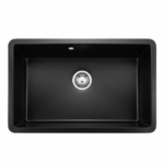 Évier cuisine 75x45 granite noir chez SBA
