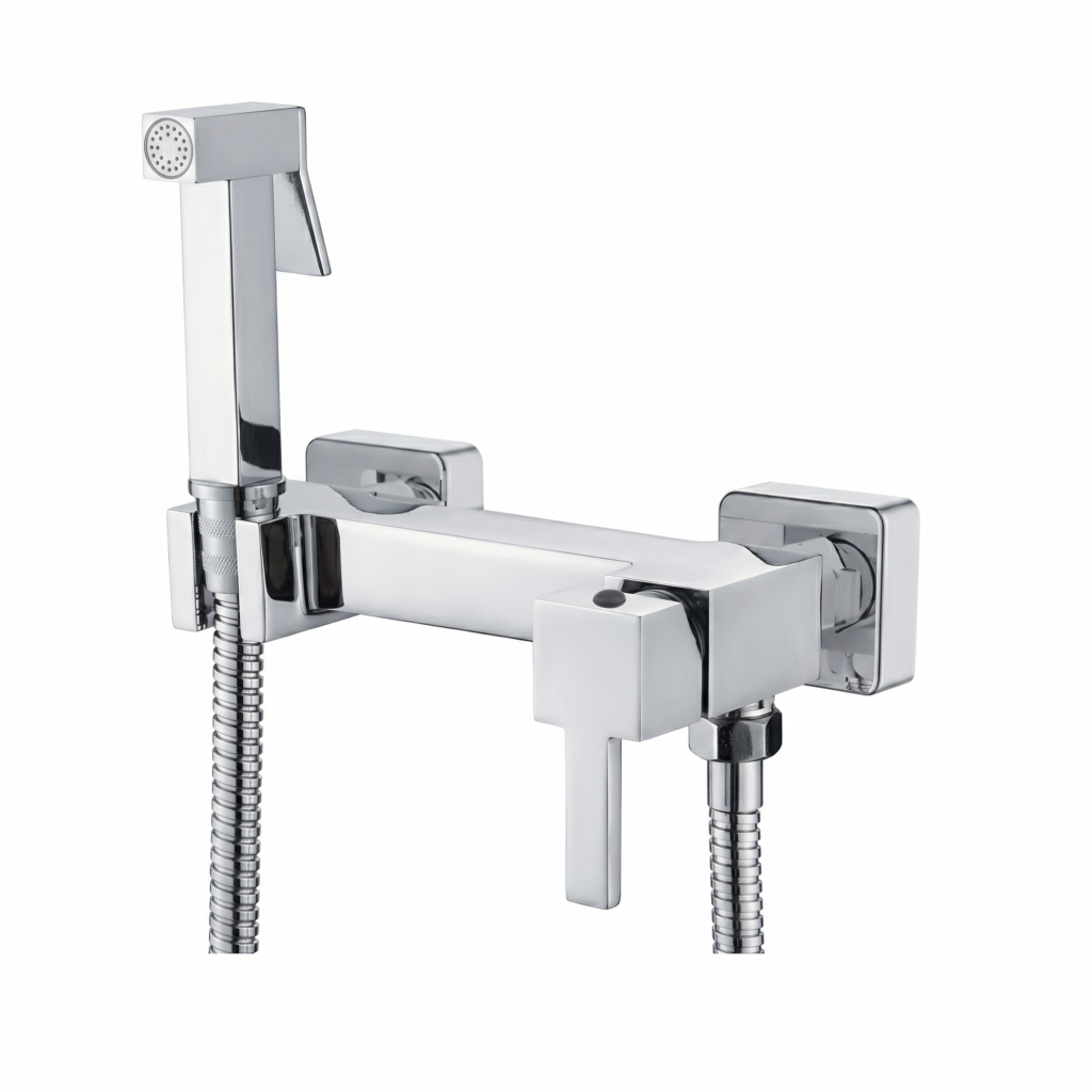 Mitigeur WC apparent chromé carré GEBOMED