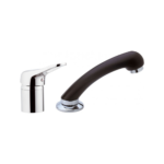 Mitigeur coiffeur K66 Remer en laiton chromé avec douchette extractible noire chez SBA