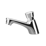 Robinet lavabo poussoir TE15 Remer en laiton chromé brillant.