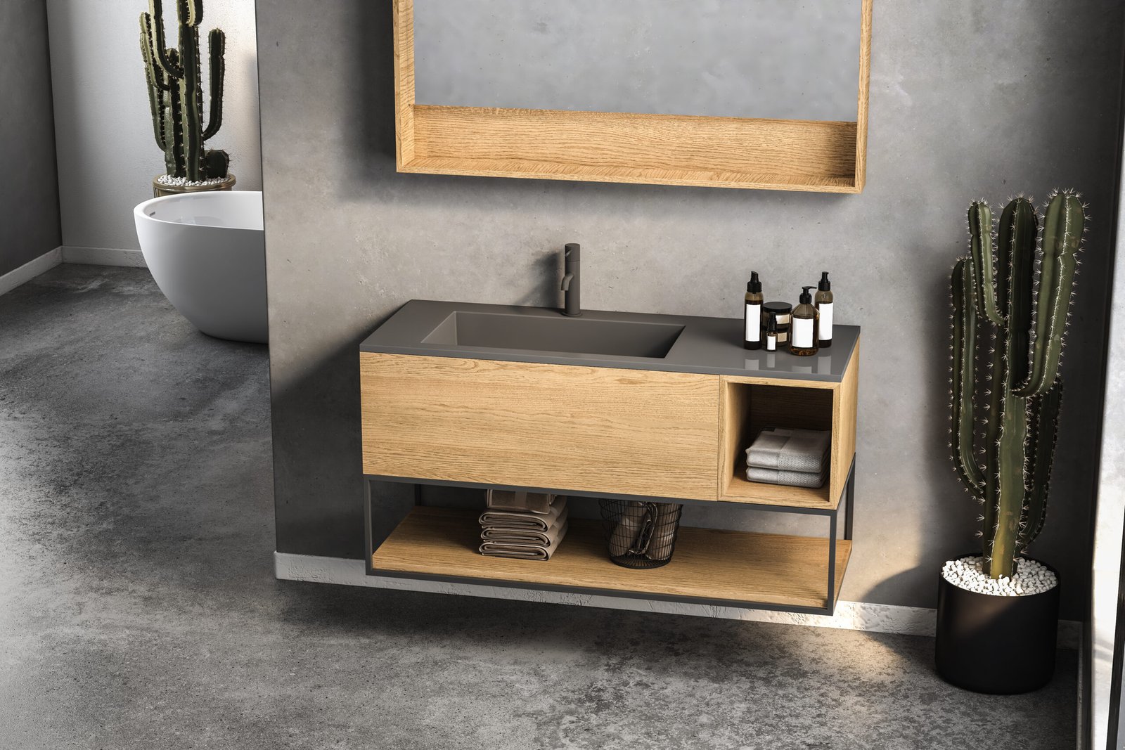 meuble salle de bain en pvc
