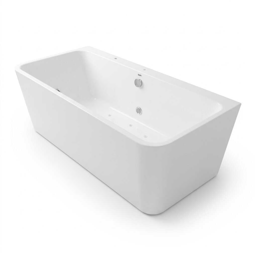 Baignoire hydromassage AIR JET 1,7 x 0,75 BEKA ISEO blanche chez SBA Marrakech
