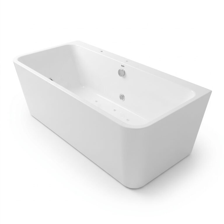 Baignoire hydromassage AIR JET 1,7 x 0,75 BEKA ISEO blanche chez SBA Marrakech
